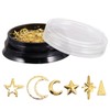 Healeved Starry Moon Nail Charms Thin Nail Art Decoration Friendly
