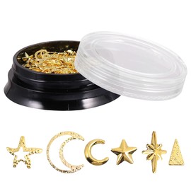 Healeved Starry Moon Nail Charms Thin Nail Art Decoration Friendly Match