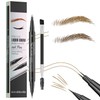 Eyebrow Pencil, 2-in-1 Double-ended Eye Brow Pen, Microblading Eyebrow Pen