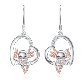 Cartoon Axolotl Earrings Stud Metal Earring Stud for Women (1)