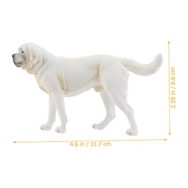 NOLITOY Realistic Saint Dog Figurine Model Decorative Dog Statue for Home Garden for Pet Lovers for Indoor Outdoor Decor