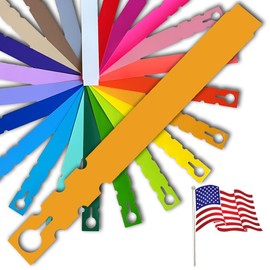 TAGKRAFTERS 9" x 1" Gold - 150 Pcs - Plastic Plant Tags and Labels - Wrap Around Thermal Plastic - Nursery Garden Tree Labels | Made in The USA |