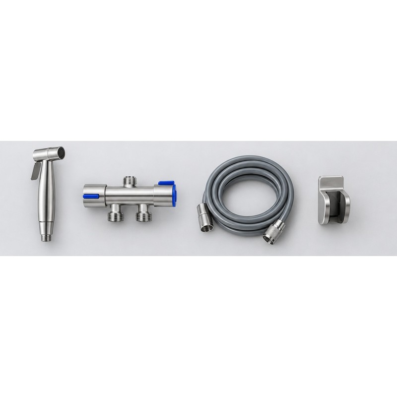 Handheld Bidet Sprayer for Toilet - Stainless Steel Spray Gun