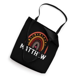 Matthew Colorful Rainbow funny men / boy / baby name idea Tote Bag