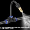 M METERXITY 5-Set Brass Misting Nozzles Tee, 4inch/10cm 360 Degree