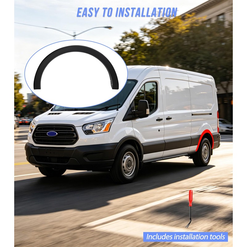 Rear Left Fender Trim Fit for 2015-2025 Ford Transit 150
