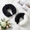 Ouligay 2 PCS U Shaped Travel Pillow Case Cover Ice
