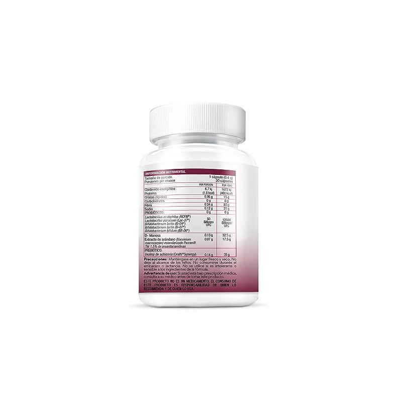 BIO B Probióticos Women con 50 Billones UFC Extracto de