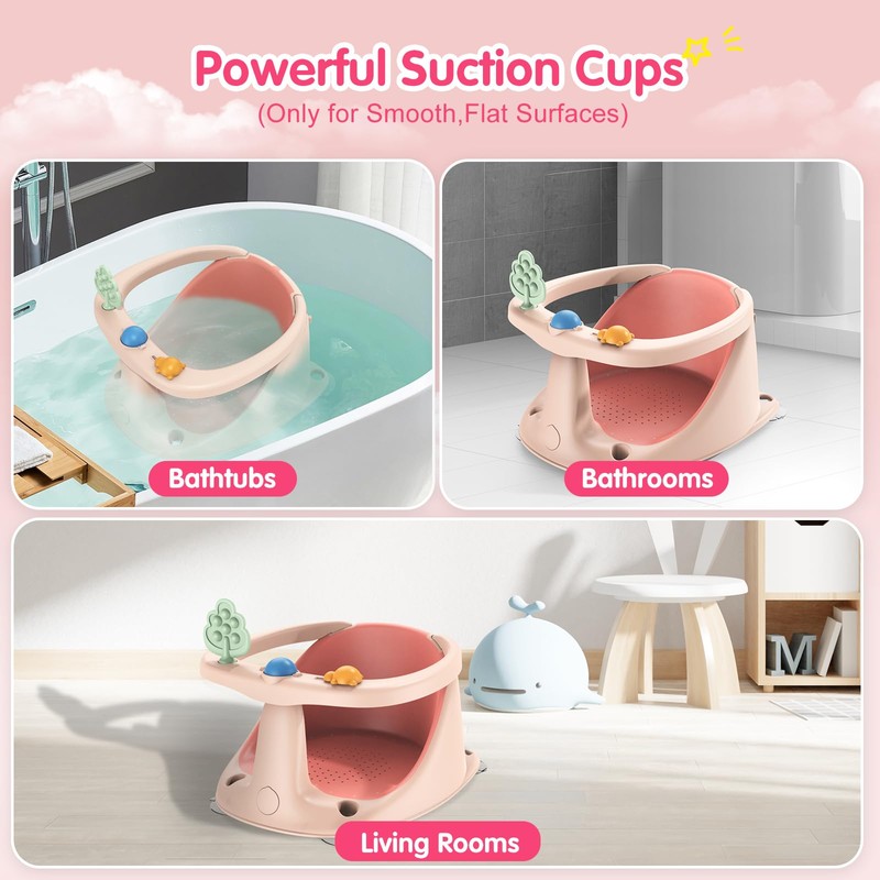 Baby Bath Seat for Babies 6 Months & Up, Non-Slip