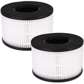 BS-03 True HEPA Replacement Filter Compatible with PARTU and SLEVOO BS-03 HEPA Air Purifier, 3-in-1 H13 Grade True HEPA Replacement Filter, Part U and Part X, 2-Pack