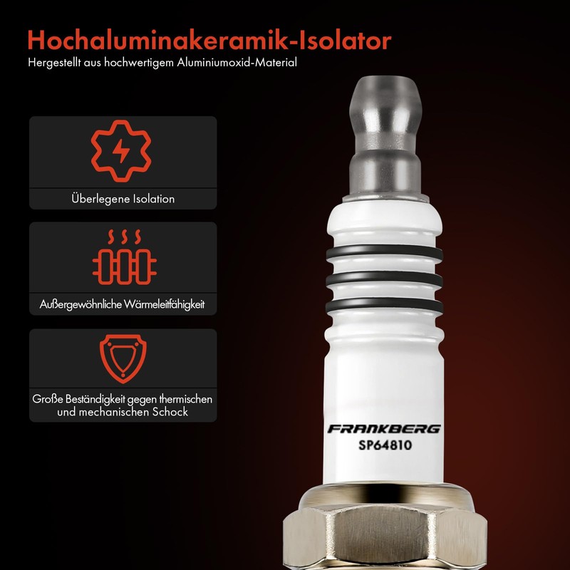 Frankberg 6x Spark Plug Spark Plugs Compatible with XC60 156