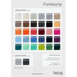 Feltd. Eco Felt Cushion 40 x 40 cm Rectangular Cushion with Rounded Corners Universal Seat Cover - 30 Colours - Optional Including Non-Slip and Padded (Bordeaux)