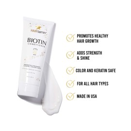 Hairtamin Biotin Hair Growth Conditioner Promotes Healthy Growing Hair, Strength and Thickening with Vitamin Rich, Paraben-Free and SLS-Free, Formula for Women and Men, Color Safe, All Hair Types
