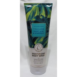 Bath and Body Moisturizing Body Wash with Shea Butter + Vitamin E (10 Fl oz / 295 ml, Thailand Sweet Kiwi & Starfruit)