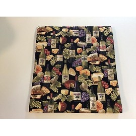 Microwave Baked Potato Bag Cooker, Wine Bottles Grapes and Cheese, All Cotton, Handmade, Cookware, Kitchen Utensil, Sack