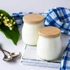 8 Pack Oui Yogurt Jar Lids, Natural Bamboo Wooden Covers