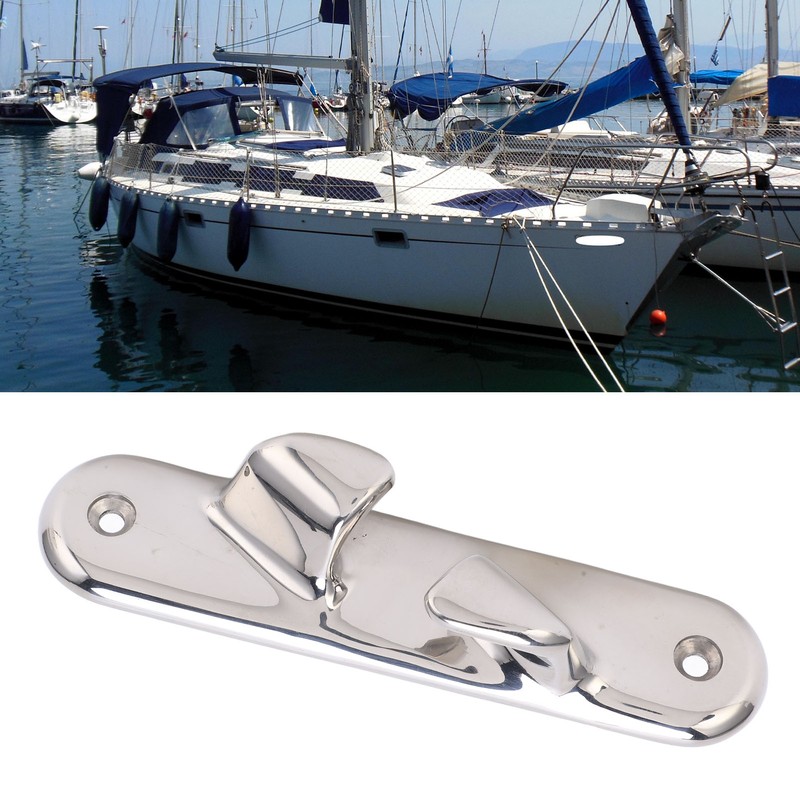 152mm/5.98in Straight Bow Chock Line Cleat Hardware 316 Stainless Steel