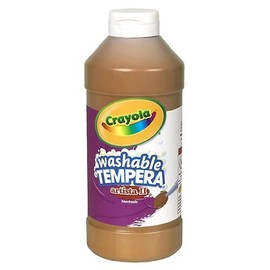 Crayola 543115007 Artista II Washable Tempera Paint, Brown, 16 oz CYO543115007