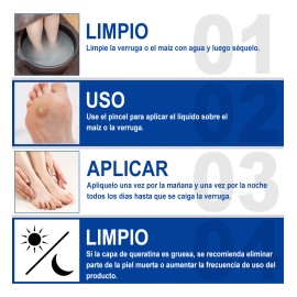 Líquida De Eliminación De Verrugas Y Mezquinos 30ml