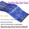 CelineBella Blue Tinsel Hair Clip In for Girls 24 Inch
