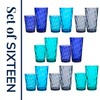 US Acrylic Optix Plastic Reusable Drinking Glasses (Set of 16)