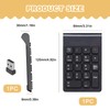 Quwem 18 Key Wireless Numeric Keypad, 2.4G Ultra-Thin Portable Number