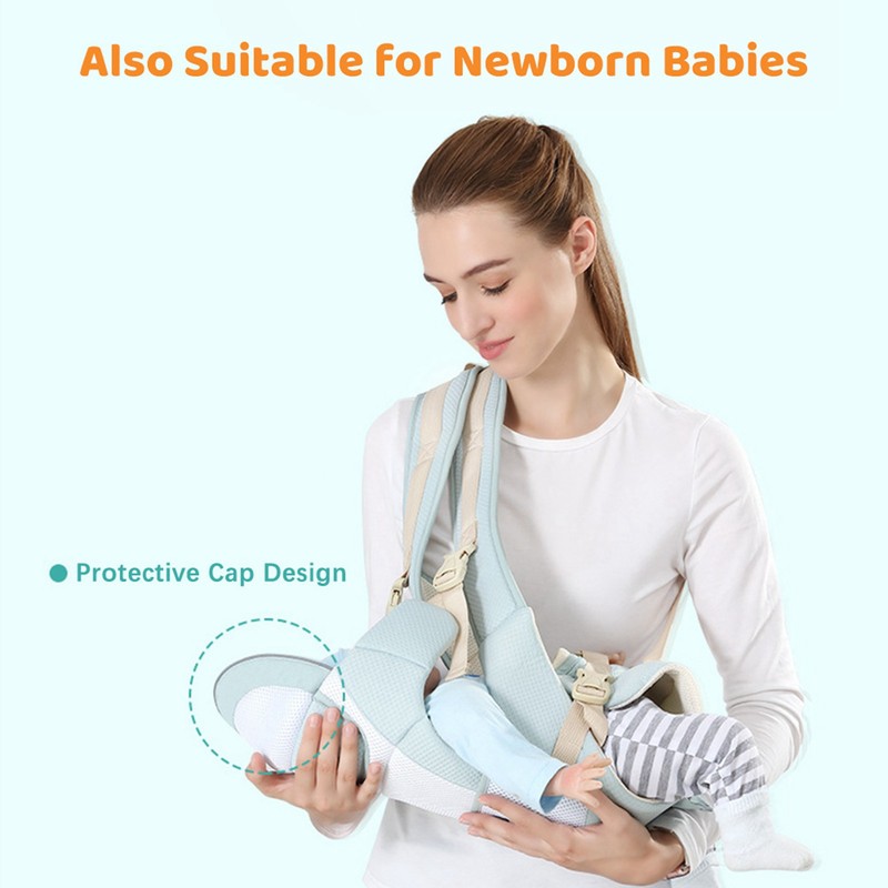 Multifunctional Breathable Baby Carrier with Hip Seat Lumbar Support Waist