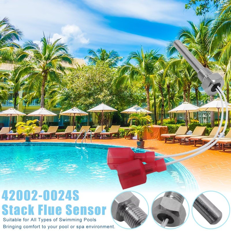 Vicue Pool Heater 42002-0024S Stack Flue Sensor Repair Part Fit