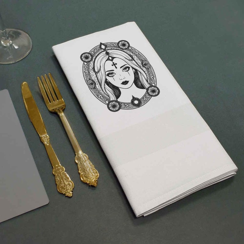 'Gothic Motif' Cotton Napkin/Dinner Cloth (NK00039321)