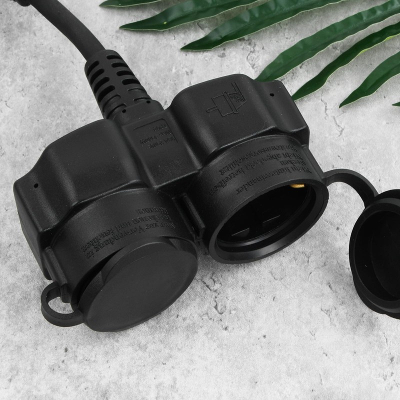 Socket Distributor Outdoor Double Plug for Outdoor Socket, 3500 W,