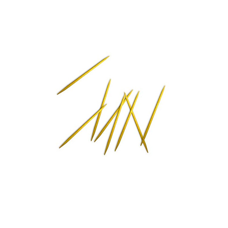 Samurai 341 CB Toothpicks Individually imbustati, Birch, Green, 6.6 x