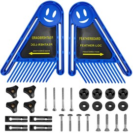 Table Saws Double Featherboard Set, 1 Pair Adjustable Pressure Comb, Woodworking Safety Spring Board, Milling Table Accessories for Engraving Machines