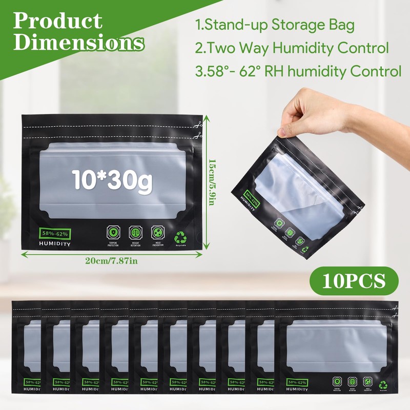 Pack of 10 30 g Reusable Storage Bags for Terploc