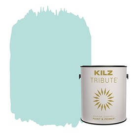 KILZ TRIBUTE Paint & Primer, Interior, Eggshell, Sailing Water, 1 Gallon