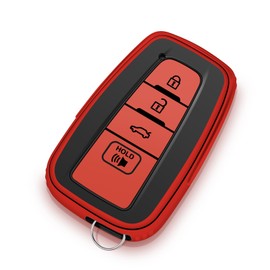 ZSPDACC Compatible with Toyota Key Fob Cover car Key Case Holder Protector Avalon C-HR Camry Corolla GR Supra GR86 Highlander Mirai Prius RAV4 Yaris Accessories