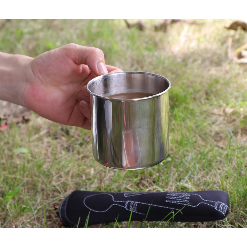 Lafuntar Camping Mess Tin, 8-Piece Mess Tins for Camping, Features