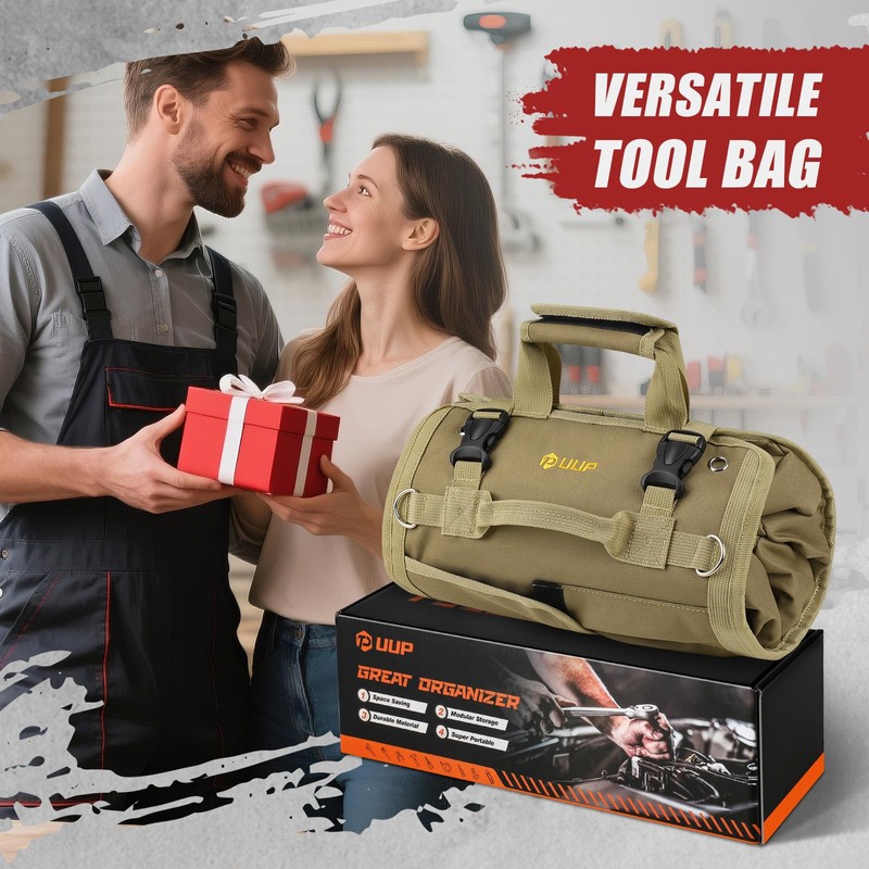 Tool Bag Roll Up, UUP Heavy Duty Rolled Empty Tool