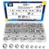 ZQZ 370 PCS Metric Hex Nuts Assortment Kit,M2 M2.5 M3