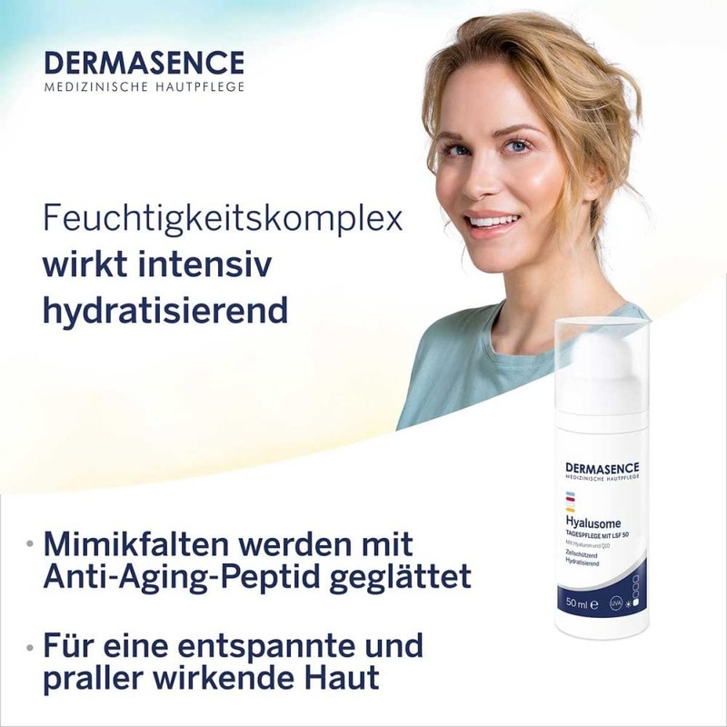 DERMASENCE Hyalusome Day Cream SPF 50 Cell Protective and Hydrating
