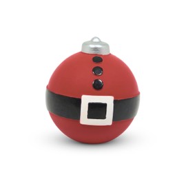 Petface Claus the Bauble, Latex Christmas Dog Toy with Built-In Squeaker (Pack of 1)