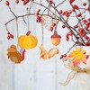 DBALL Pack of 50 Wooden Decoration Hangers Autumn Decoration Leaves