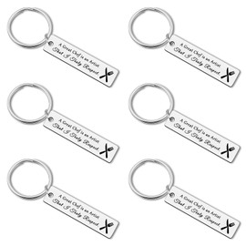 6Pcs Chef Gifts Keychain Inspirational Gift for Cooks Baking Themed Gifts for Baker Cooks Funny Cooking Lover Gift Culinary School Graduation Present for Women Men Christmas Birthday Keyring