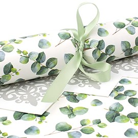 12 Watercolour Eucalyptus Cracker Making Craft Kit - Make & Fill Your Own