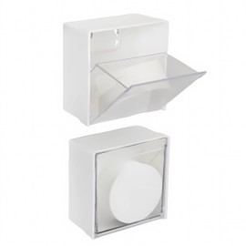 OULIGET Wall Mounted Coffee Filter Paper Holder,Coffee Appliance Filters Storage Container Compatible with 51mm/53mm/54mm/58mm Round Disposable Puck Screen Paper Filters,2Pieces