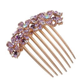 LALAFINA Hair Comb Rhinestone Insert Comb Elegant Hairpin Women Headpiece Hair Accessories for Girls