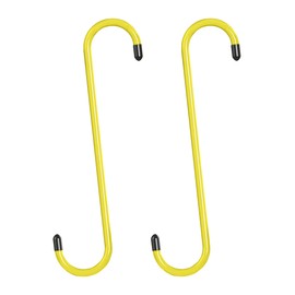 iolory 2 PCS Brake Caliper Hanger Hooks,Car Accessories Brake Caliper Hangers with Rubber Tips,Automotive Tools for Brake Axle and Suspesion System Work,Suitable for Most Sedans,Trucks (Yellow)