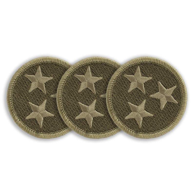 Patchtown OD Green Tennessee Tristar Subdued Patch - 2" Round