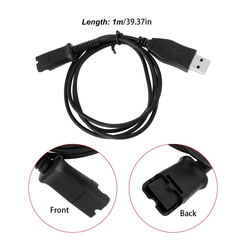 ECSiNG USB Adapter Connects Headset to PC. Compatible with Plantronics