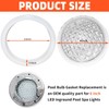 4 Inch Pool Light Lens Gasket, Compatible with 6 Inch