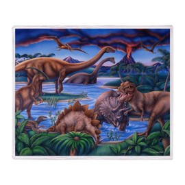 YISUMEI Blanket 150 x 200 cm Cuddly Blankets Soft Flannel Soft Fleece Blanket Bed Throw Dinosaur
